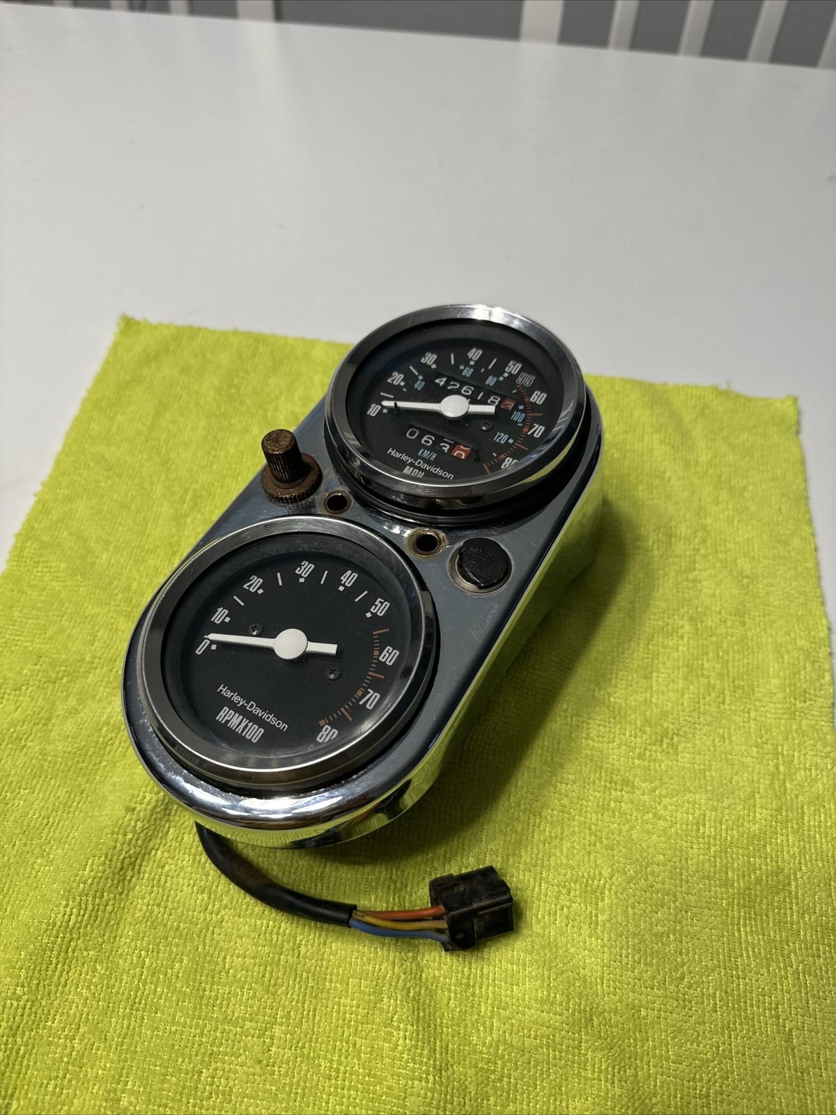 Harley FXEF FX Super Glide Low Rider Speedometer Speedo Tach Gauge Shovelhead
