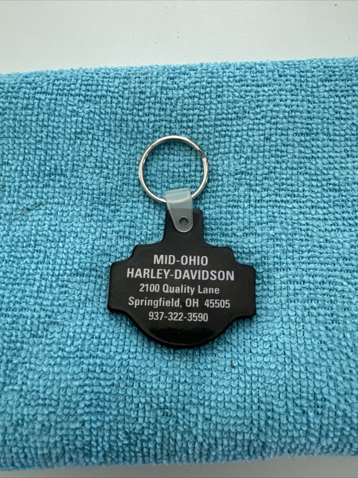 Harley Davidson Motorcycles Mid-Ohio Rubber Key Chain Keychain Springfield, OH