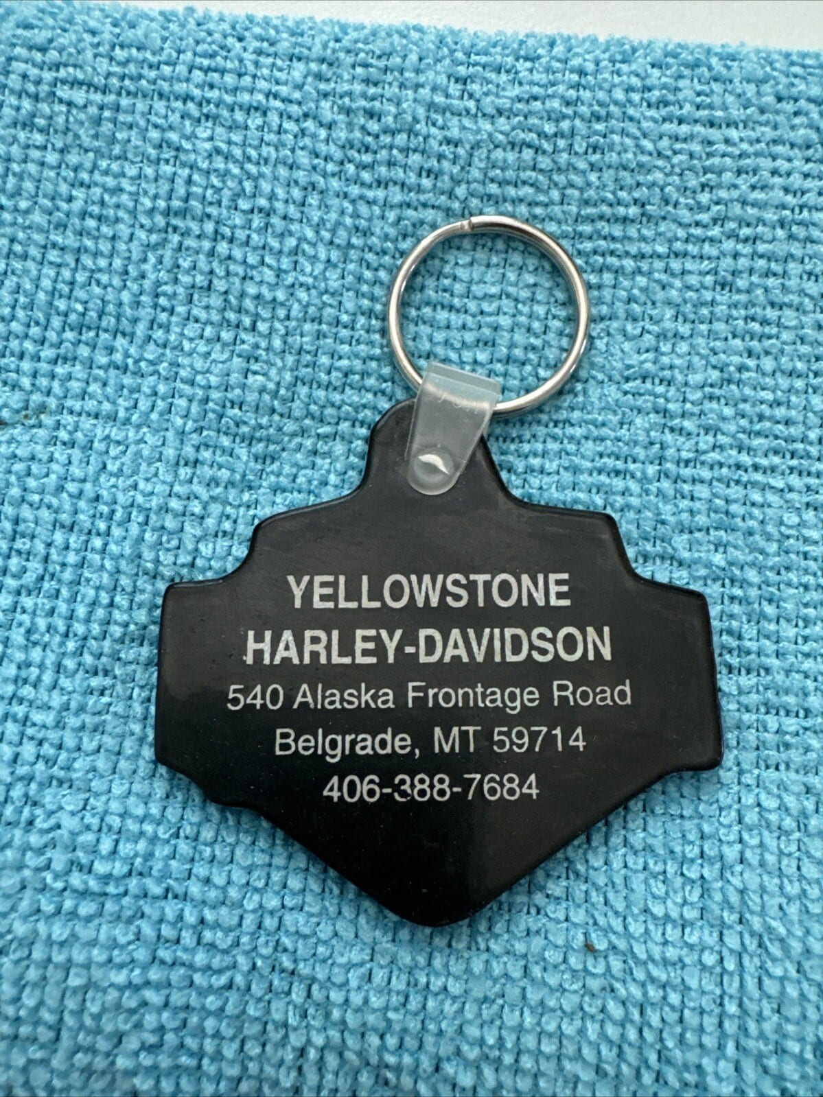 Harley Davidson Motorcycles “YELLOWSTONE” Montana Key Ring Keychain Belgrade, MT