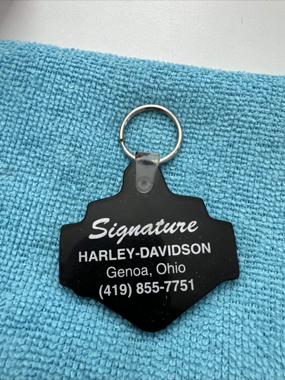 Harley Davidson Motorcycles “SIGNATURE” OHIO Key Chain Keychain GENOA, OH