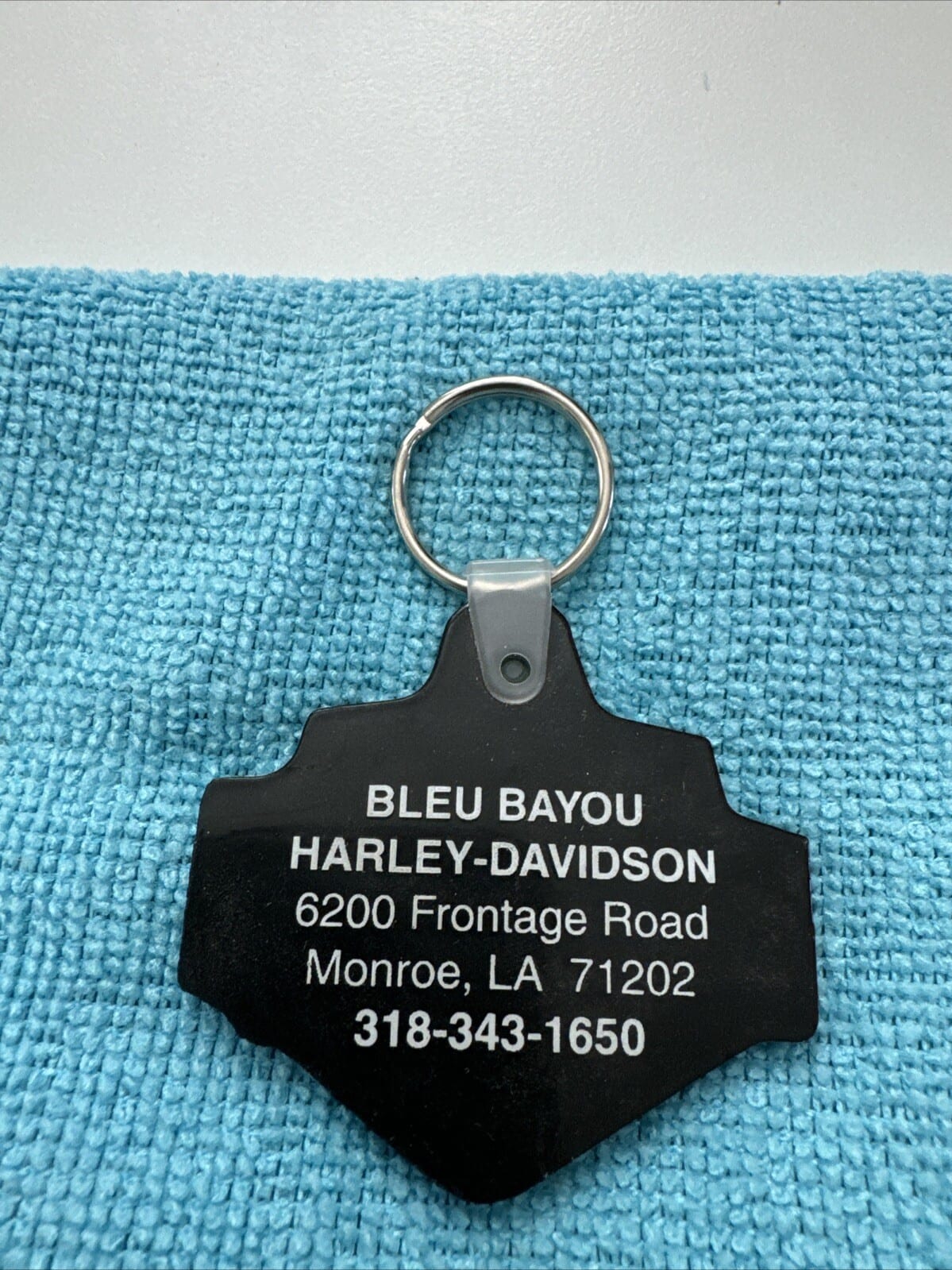 Harley Davidson Motorcycles “BLEU BAYOU” LOUISIANA Key Chain Keychain MONROE, LA
