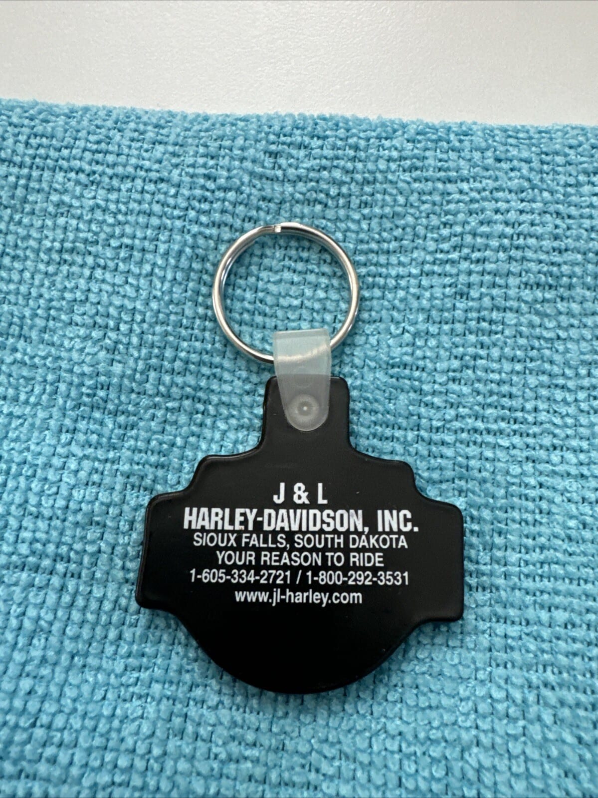 Harley Davidson Motorcycles “J&L” South Dak Key Chain Keychain Sioux Falls, SD