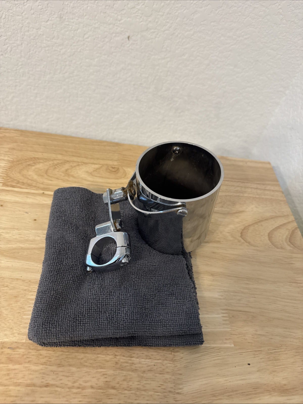 Motorcycle Cup Holder Chrome Handlebar Drink  Holder for Harley Shovelhead