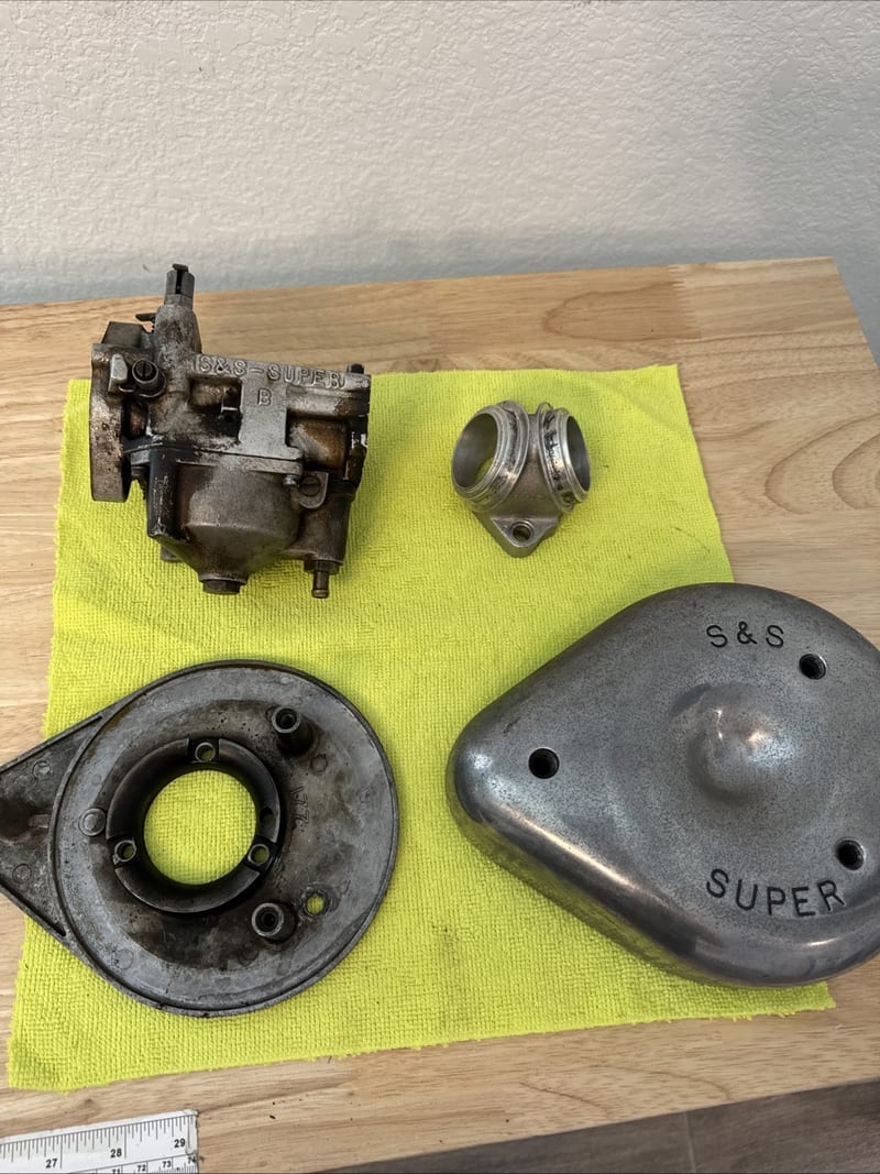 S&S Super B Carburetor Harley Chopper Panhead Shovelhead Evo 117 C4744 X58
