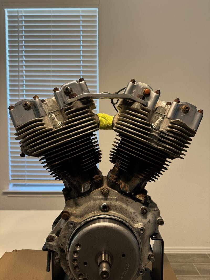1970 Harley FL-1200 Shovelhead Engine Motor Shovel Head Chopper (Running Motor)